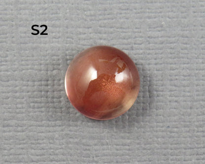 9mm Oregon Sunstone Round Cabochons | avg 3.4ct | Sold Per Stone | Ponderosa, Oregon USA | OSC360 - Gem Enthusiast