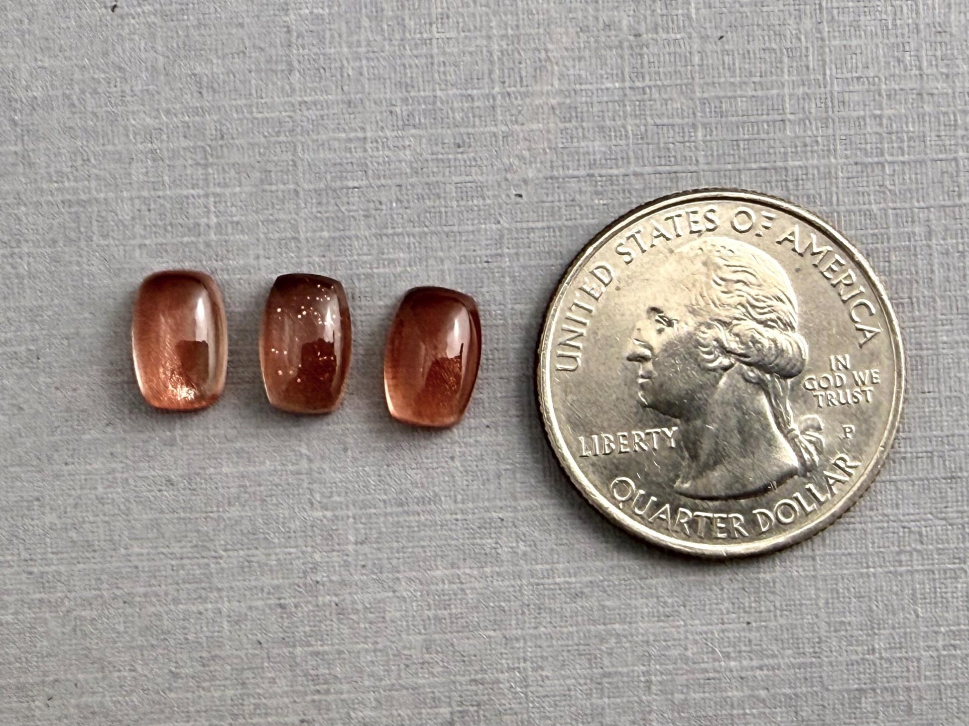 9x6 Oregon Sunstones Cushion Cabochon Lot | Schiller | 6 carats | OSC326 - Gem Enthusiast