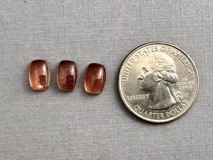 9x6 Oregon Sunstones Cushion Cabochon Lot | Schiller | 6 carats | OSC326 - Gem Enthusiast