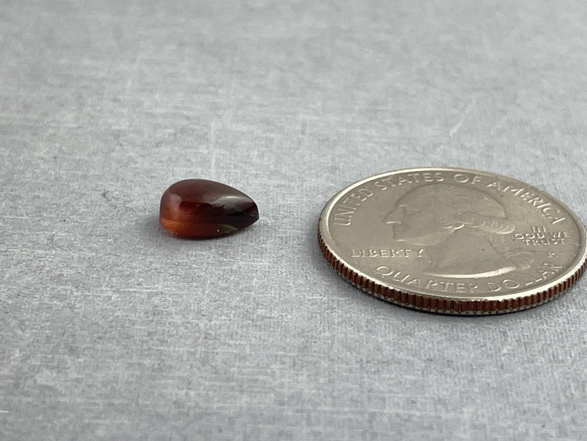 9x6 Oregon Sunstones Pear Cabochon | Beautiful Schiller! | 1.69 carats | OSC294 - Oregon Sunstone - Gem Enthusiast