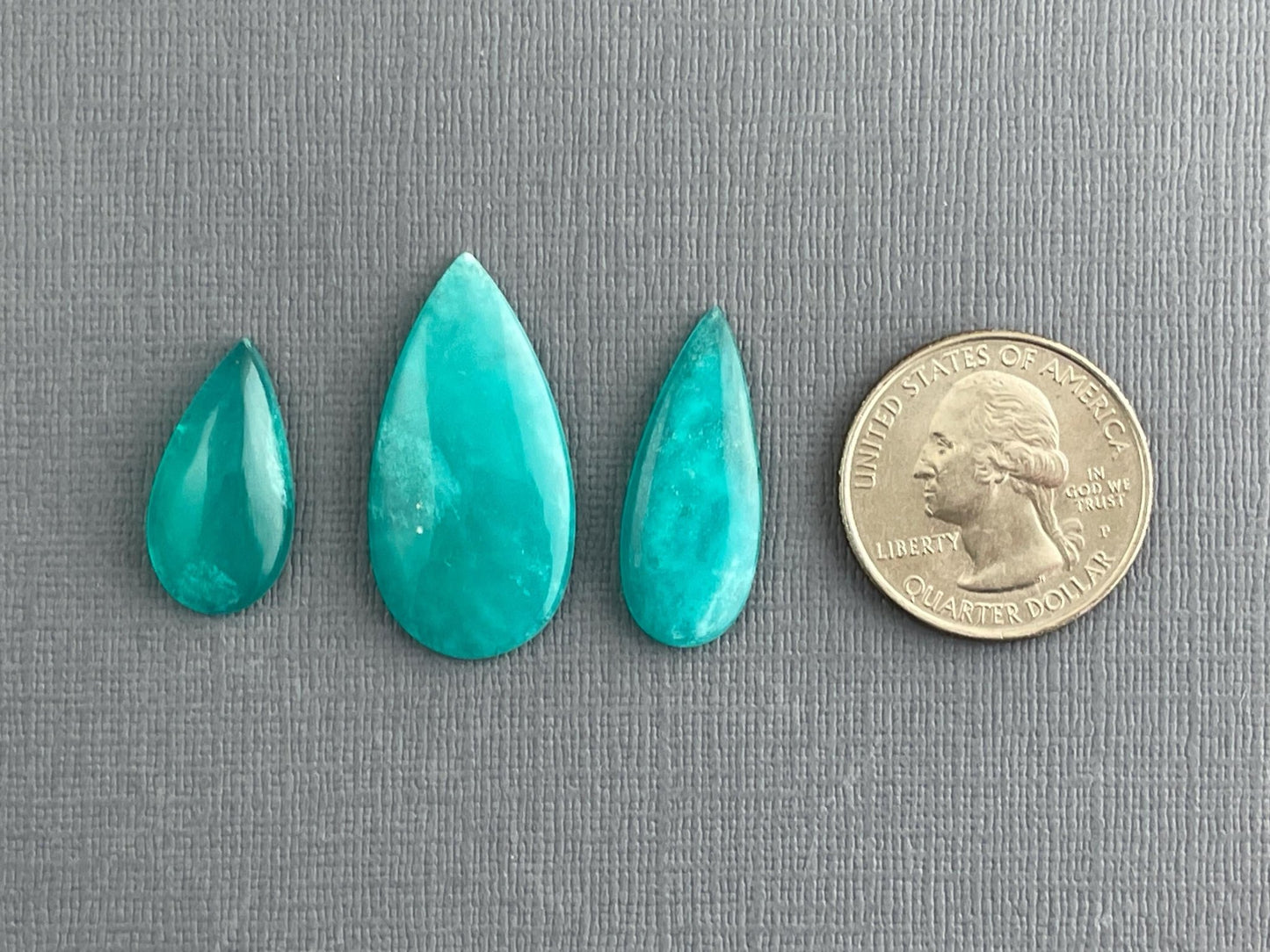 Amazonite Pear Cabochon Lot | Loose Gemstone | AMZ177 - Gem Enthusiast