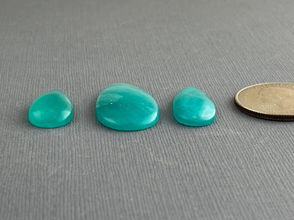 Amazonite Pear Cabochon Lot | Loose Gemstone | AMZ177 - Gem Enthusiast