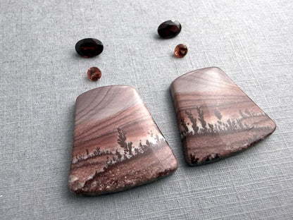 American Gem Set | New Mexico Apache Sage Rhyolite and Arizona Garnets | SET107 - Gem Enthusiast