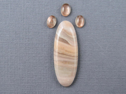 American Gemstone Set | Windy Mountain Jasper, Oregon Sunstone | SET114 - Gem Enthusiast