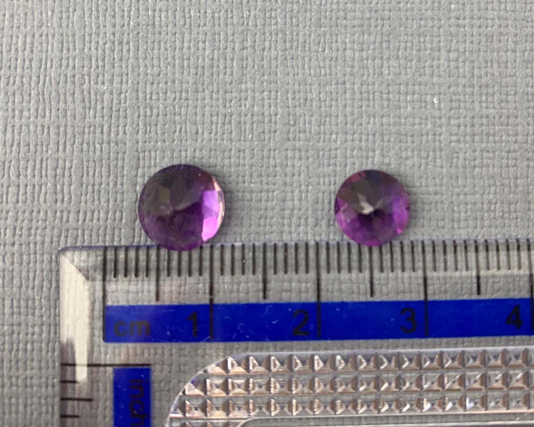 Arizona Amethyst | 7mm or 8mm Round Checkerboard Cut | Ethically Sourced from Four Peaks Mine - Gem Enthusiast