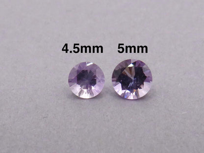 Arizona Amethyst | Four Peaks Mine, USA | 4.5mm or 5mm Round | Sold Per Stone - Gem Enthusiast