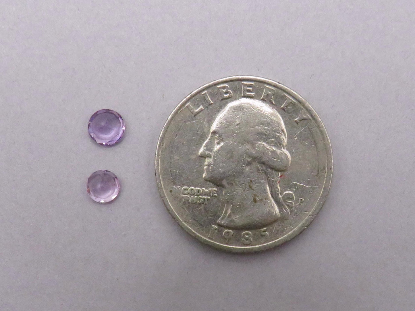 Arizona Amethyst | Four Peaks Mine, USA | 4.5mm or 5mm Round | Sold Per Stone - Gem Enthusiast