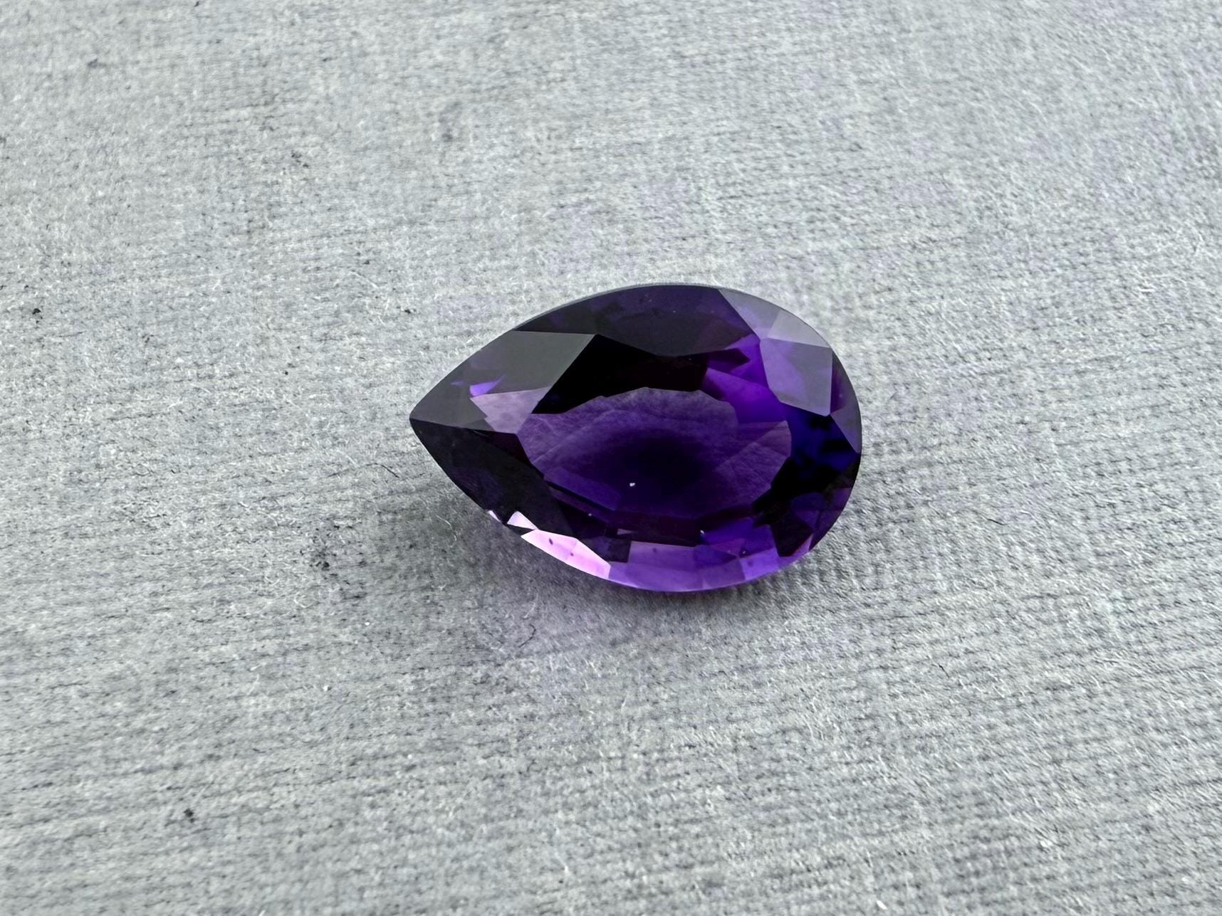 Arizona Amethyst Pear Pair | 9x6 | Purple Gemstone Ethically Sourced | AZ203 - Gem Enthusiast