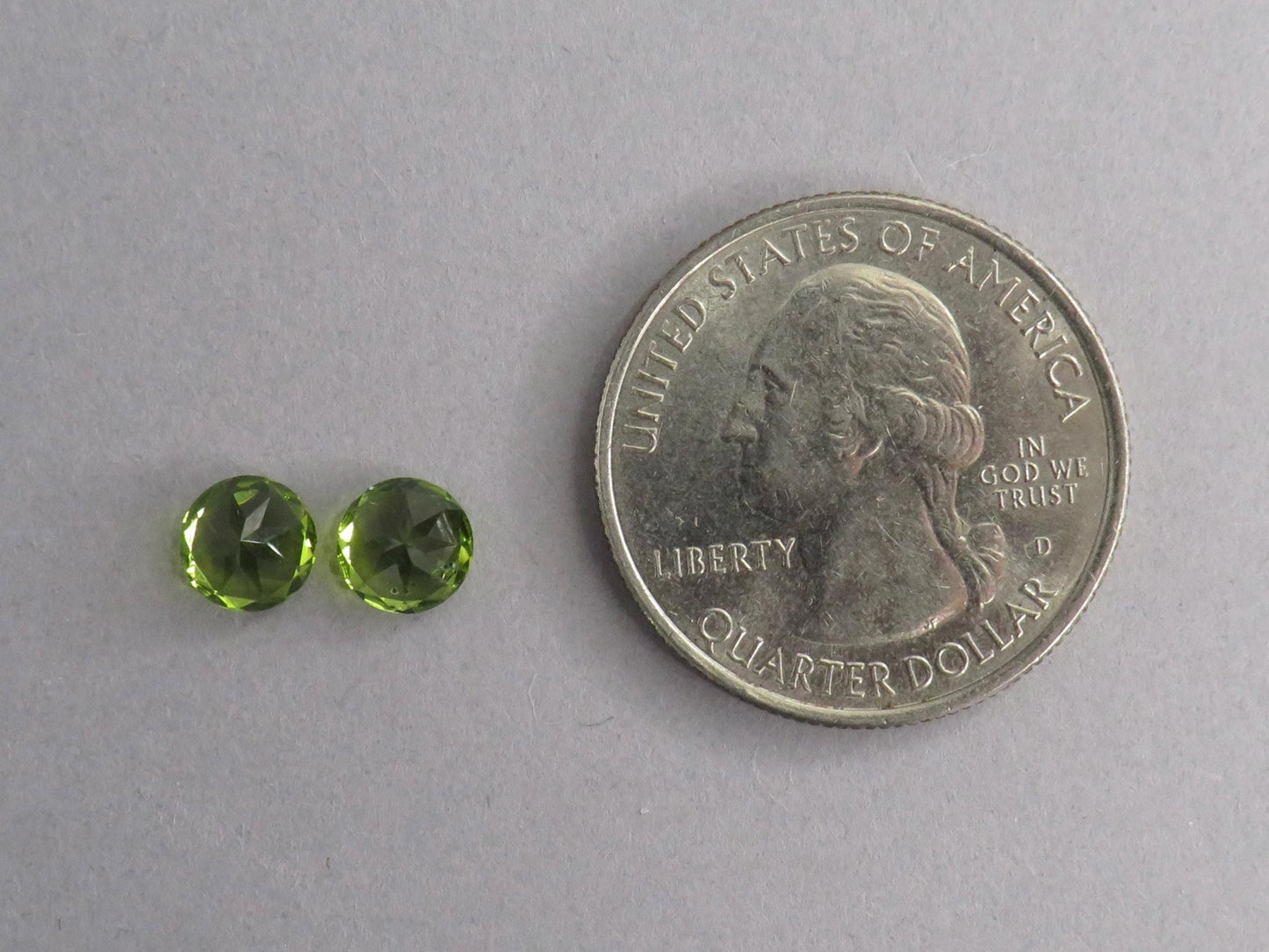 Arizona Peridot 6mm Round Pair | Round Natural Stone | PE212 - Gem Enthusiast