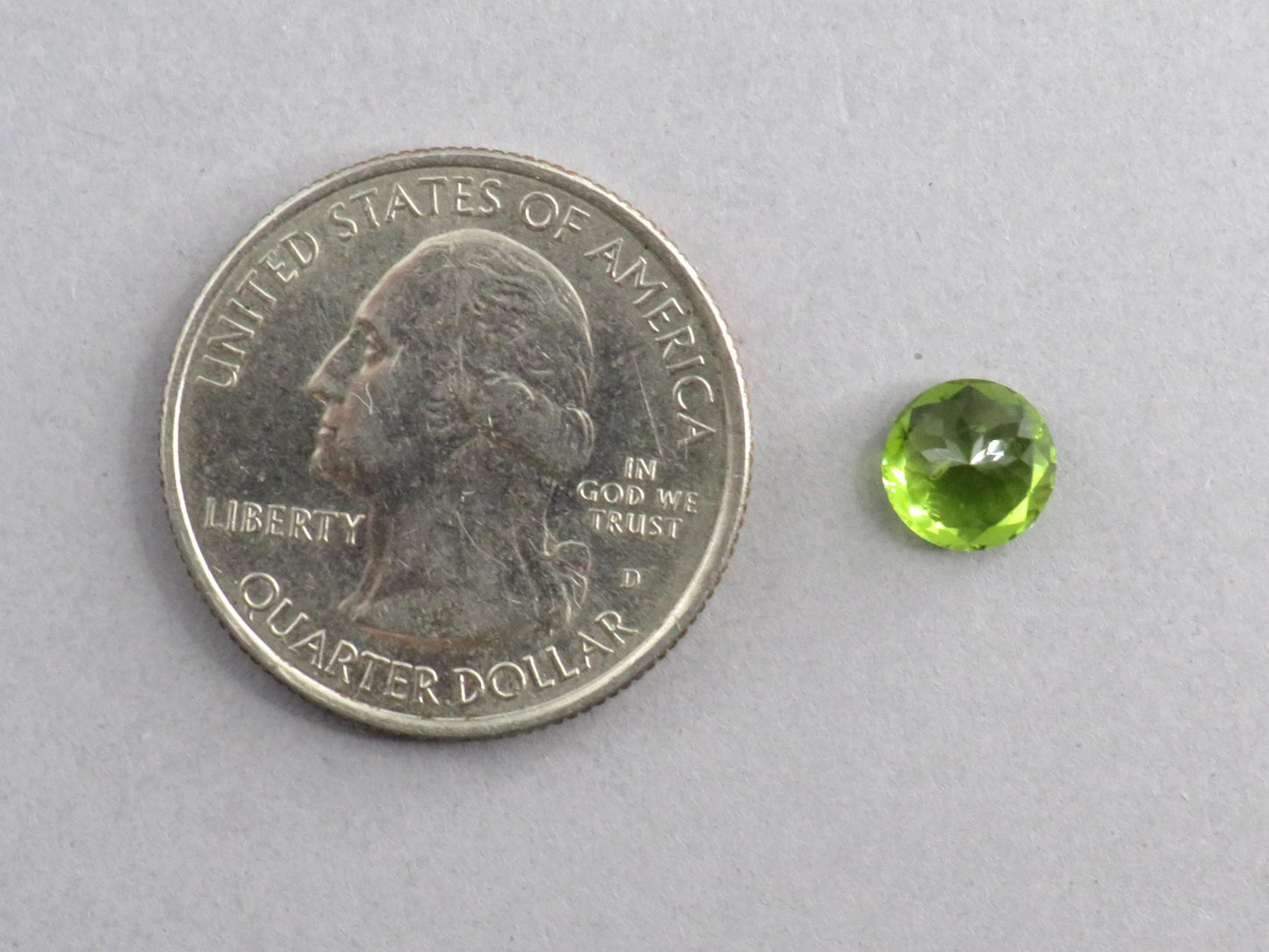 Arizona Peridot 7mm Round | Round Natural Stone | USA | PE216 - Gem Enthusiast