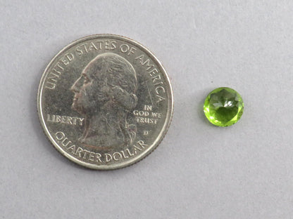 Arizona Peridot 7mm Round | Round Natural Stone | USA | PE216 - Gem Enthusiast