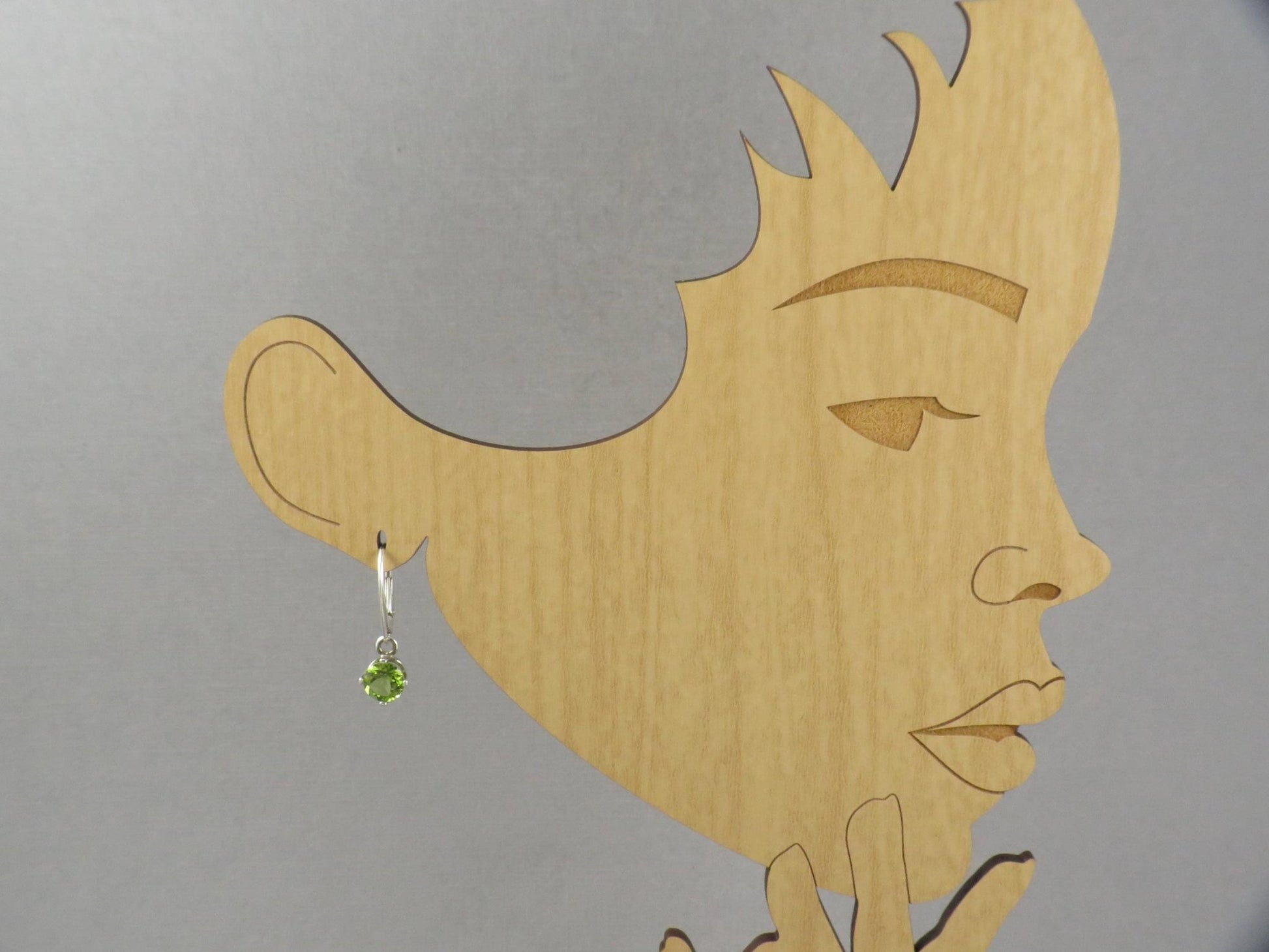 Arizona Peridot Drop Earrings in Sterling Silver | EAR106 - Gem Enthusiast