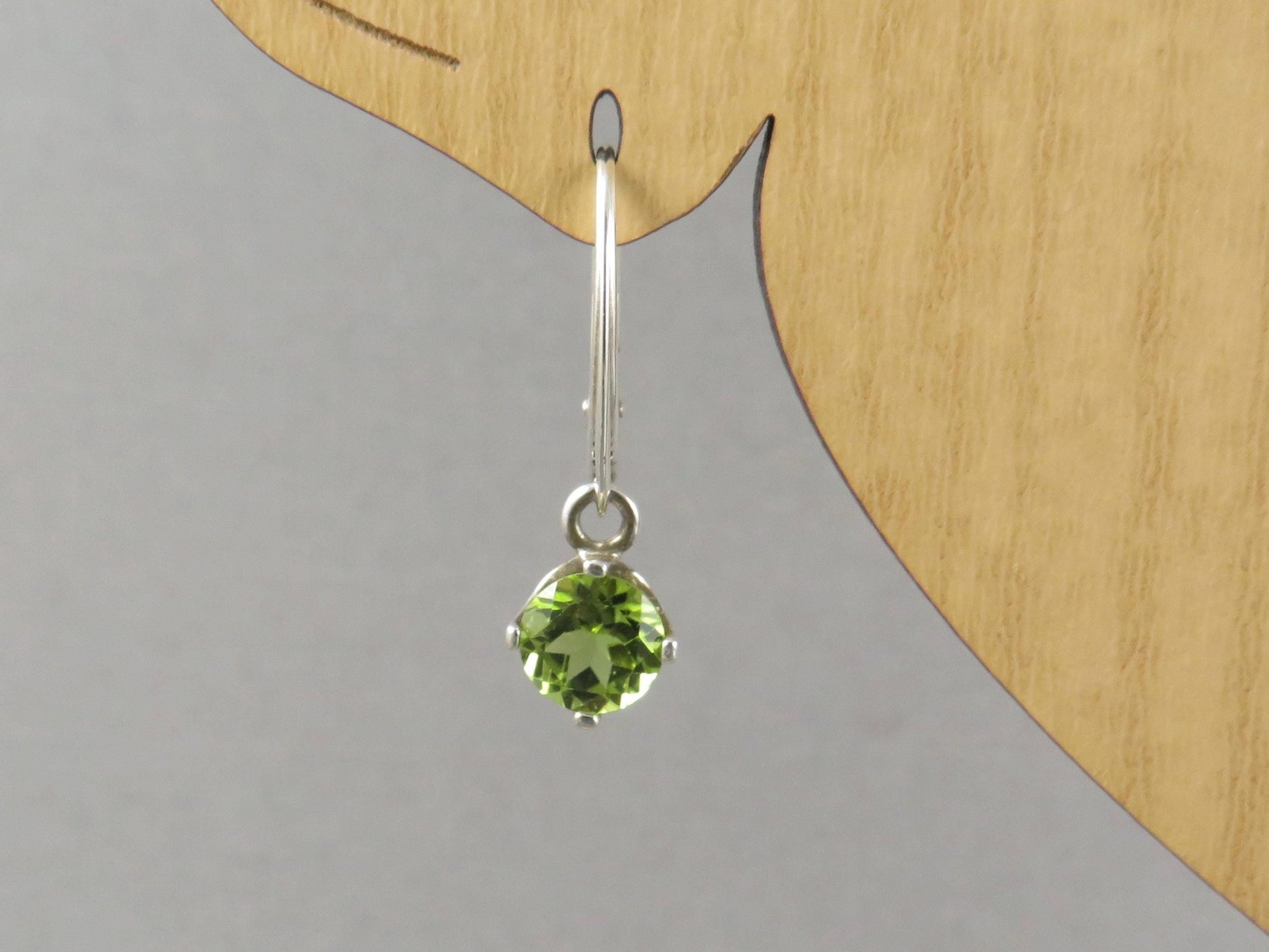 Arizona Peridot Drop Earrings in Sterling Silver | EAR106 - Gem Enthusiast