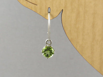 Arizona Peridot Drop Earrings in Sterling Silver | EAR106 - Gem Enthusiast