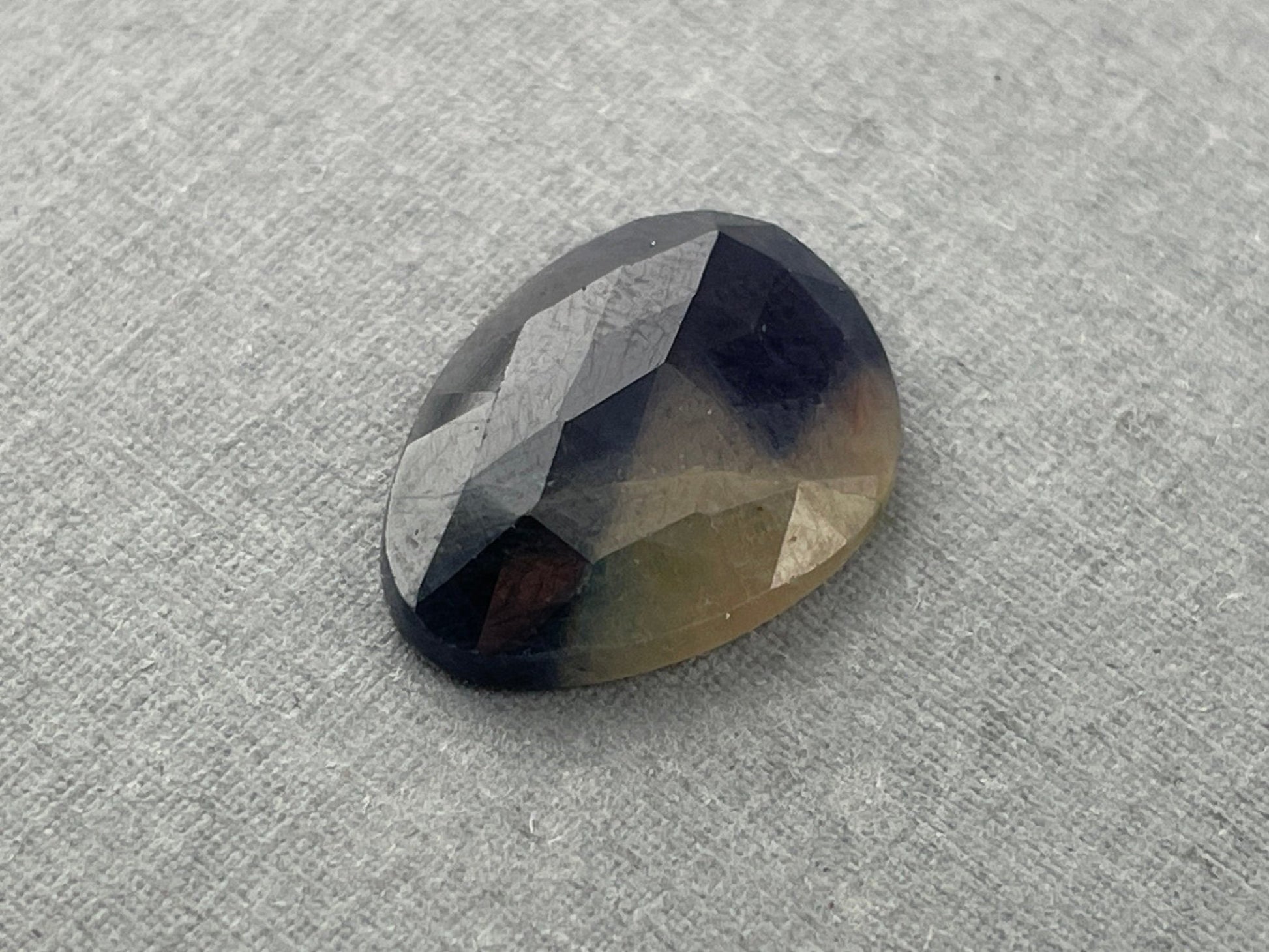 Bicolor Sapphire Rose Cut | Natural Loose Gemstones| 8.85 carats | SBC106 - Sapphire - Gem Enthusiast