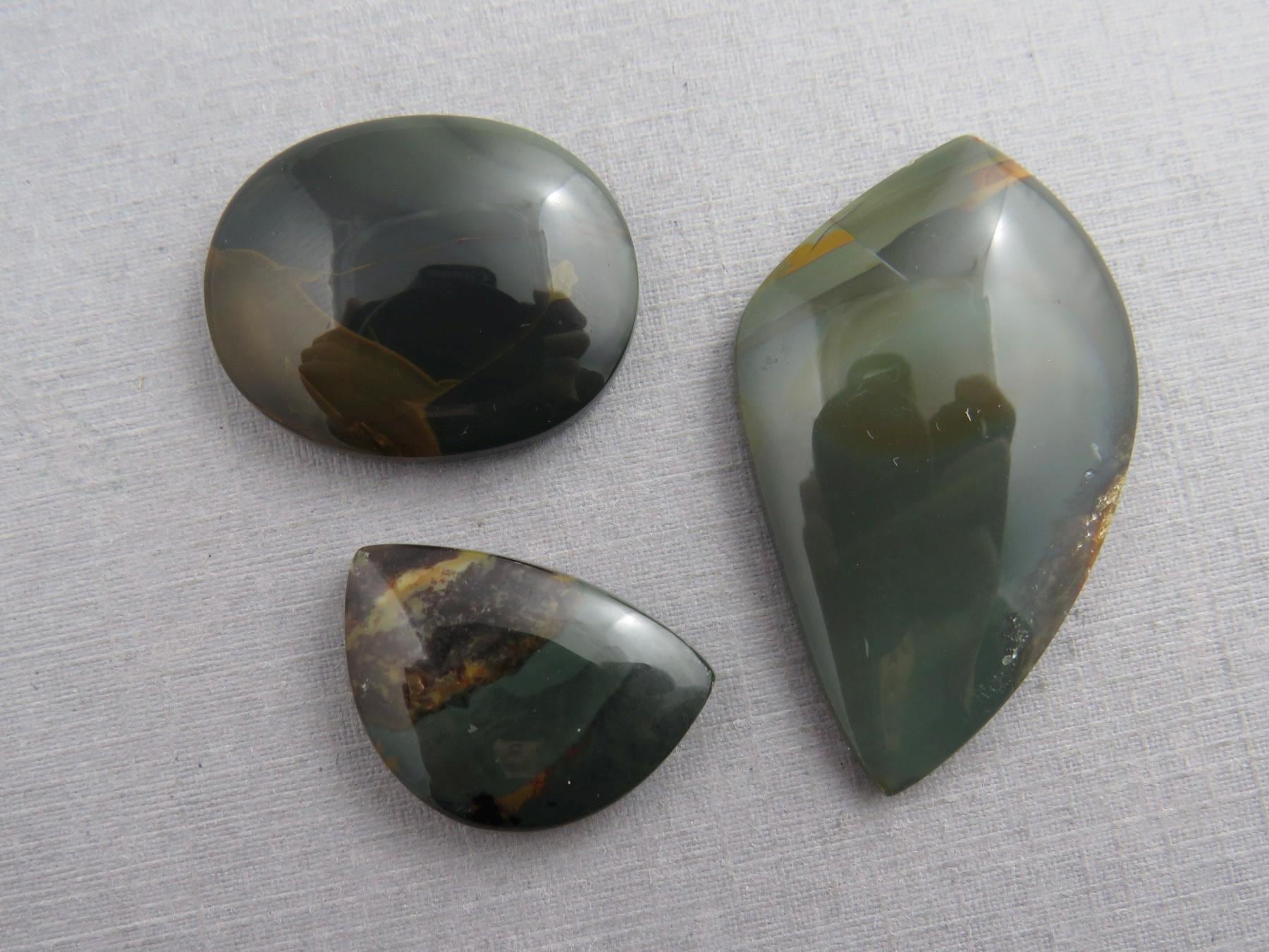 Blue Mountain Jasper Lot | Oregon Gemstone Cabochon | Mined in the USA | JS393 - Gem Enthusiast