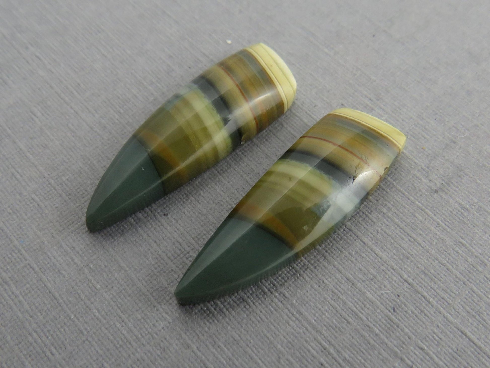 Blue Mountain Jasper Pair | Mined in Oregon USA | 22x7 | JS355 - Gem Enthusiast