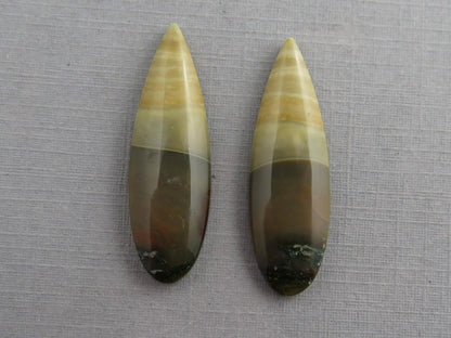 Blue Mountain Jasper Pair | Mined in Oregon USA | 30x10 | JS391 - Gem Enthusiast