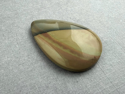 Blue Mountain Jasper Pear Cabochon | Oregon Gemstone | Mined in the USA | JS321 - Gem Enthusiast