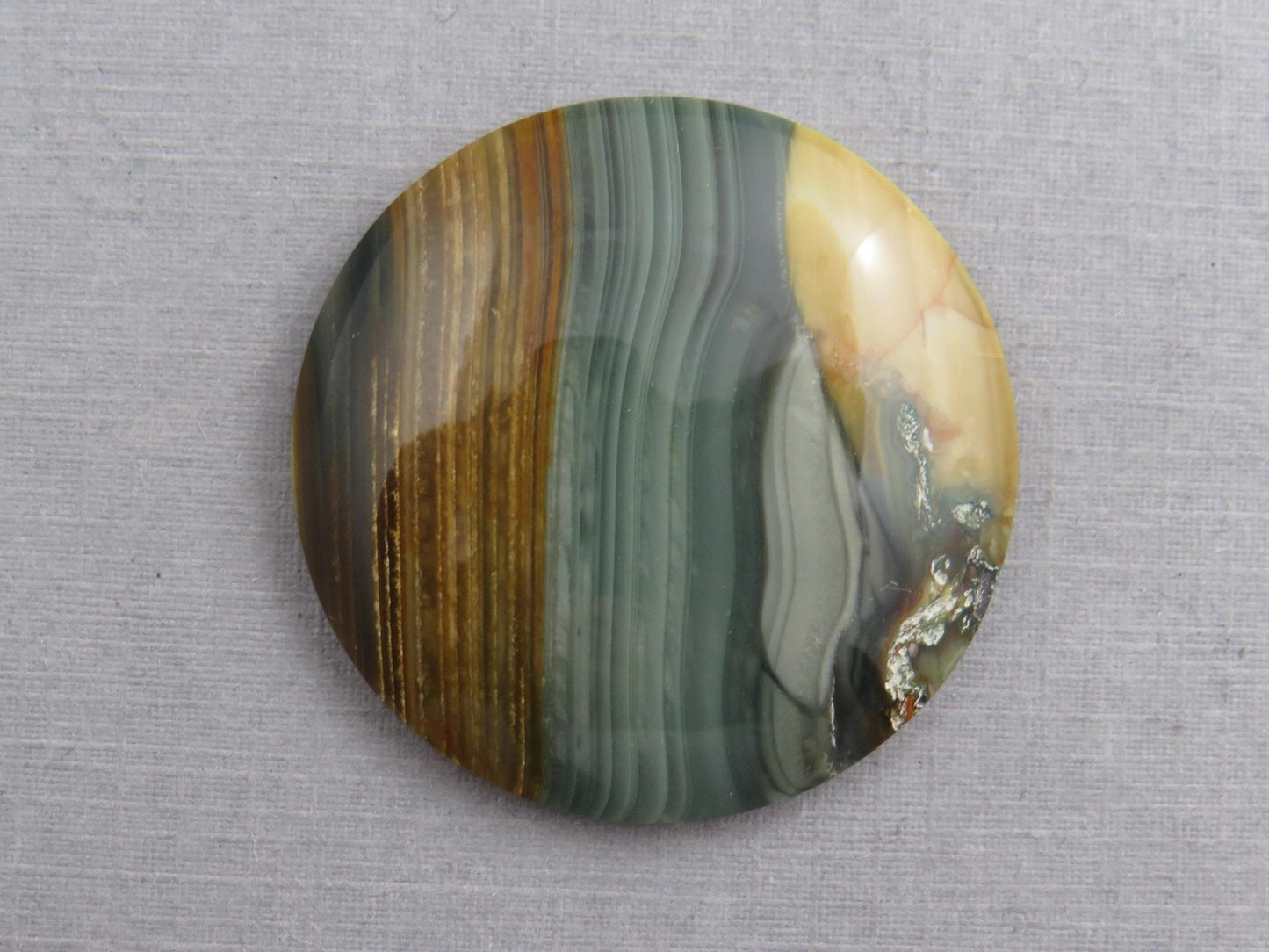 Blue Mountain Jasper Round Cabochon | 32mm | Oregon Gemstone | Mined in the USA | JS354 - Gem Enthusiast