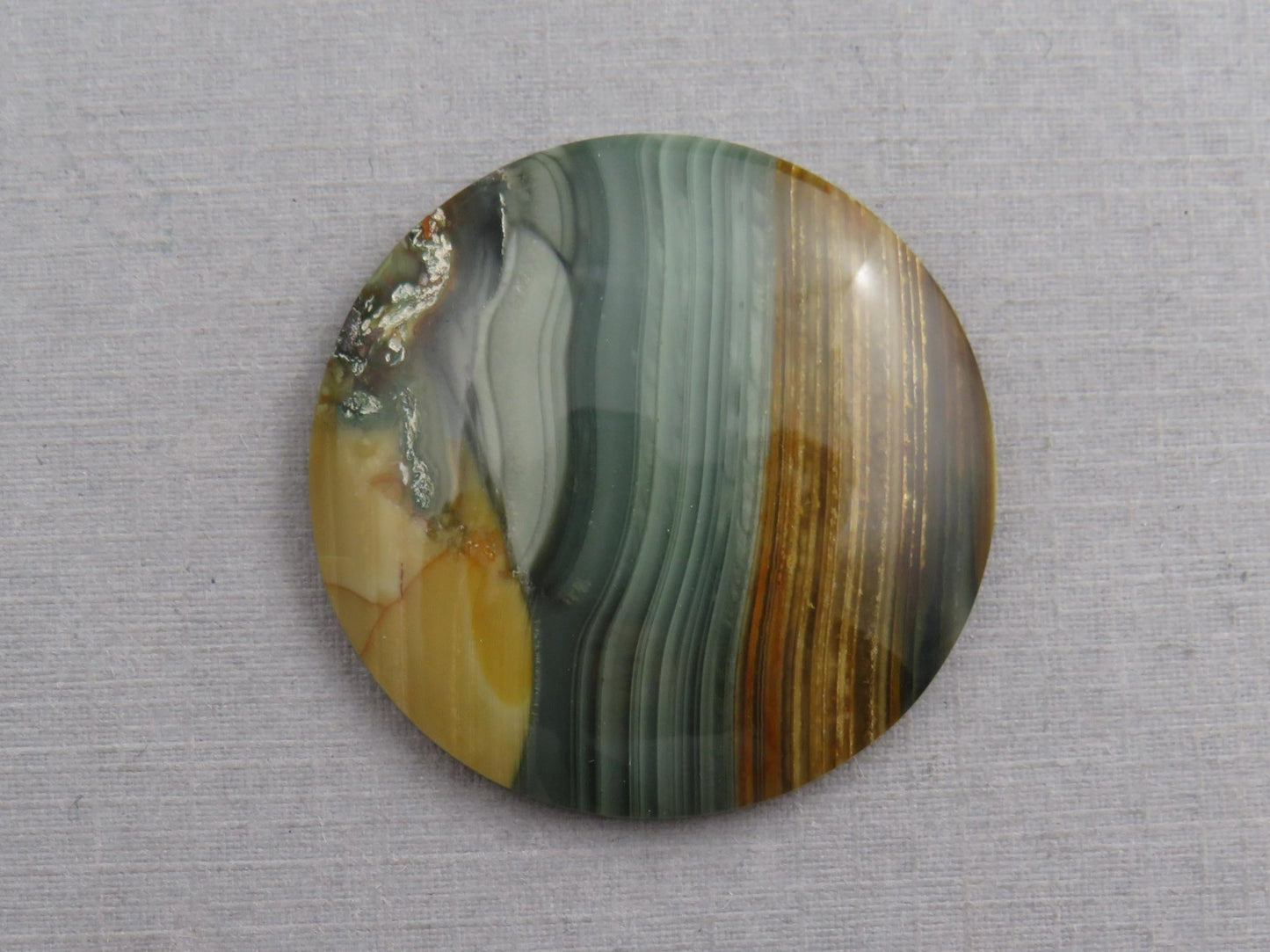 Blue Mountain Jasper Round Cabochon | 32mm | Oregon Gemstone | Mined in the USA | JS354 - Gem Enthusiast