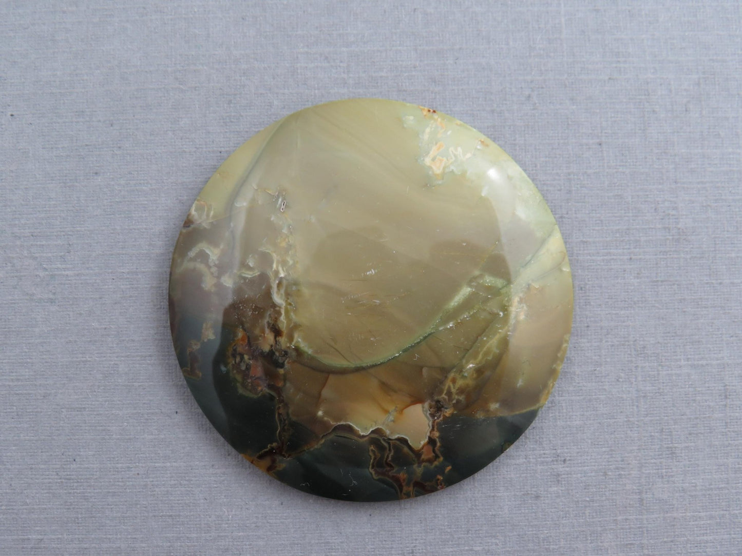 Blue Mountain Jasper Round Cabochon | 40mm | Oregon Gemstone | Mined in the USA | JS349 - Gem Enthusiast
