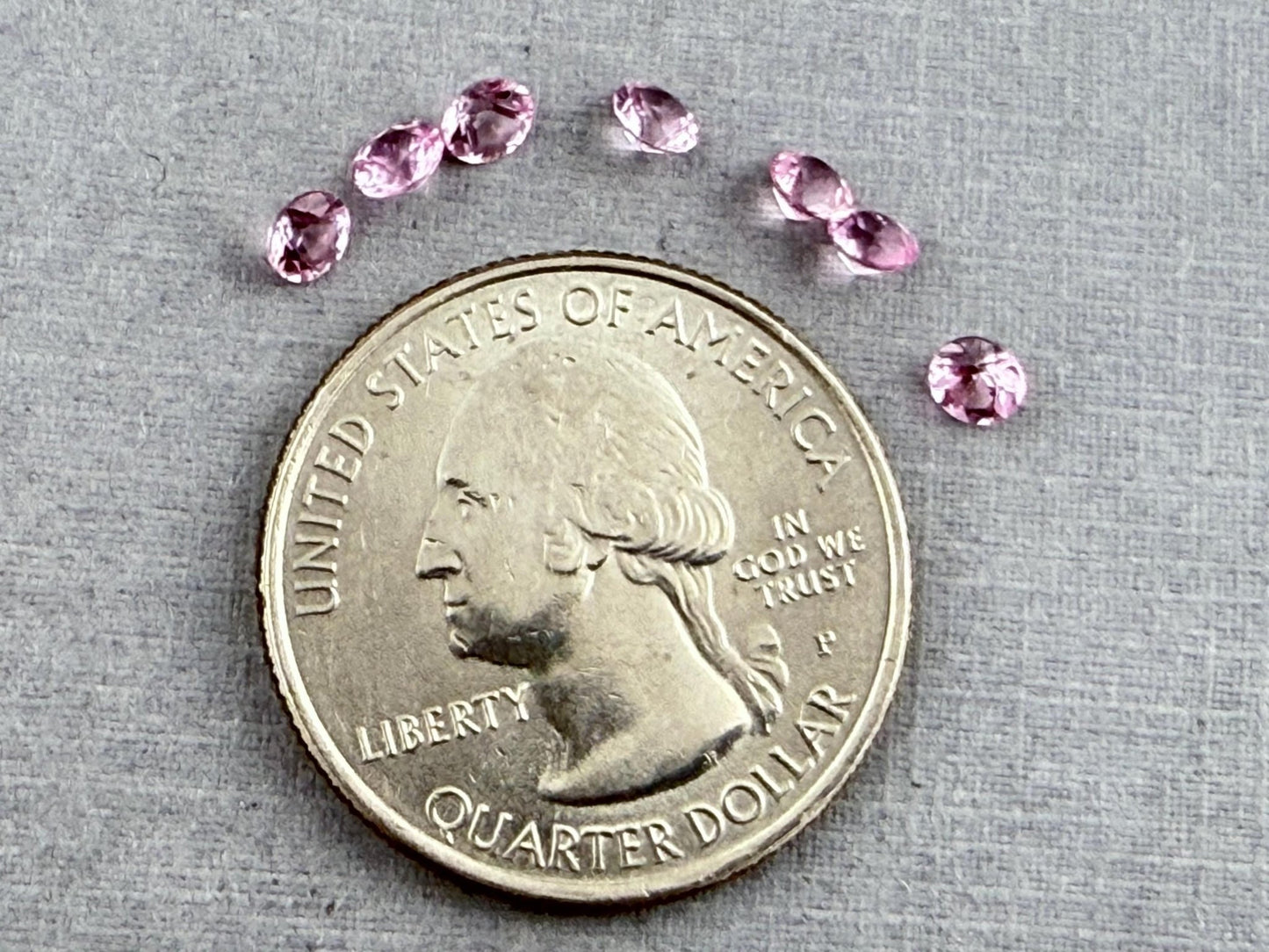 California Pink Tourmaline Round | Natural Gemstone | Calibrated 3.5mm - Gem Enthusiast