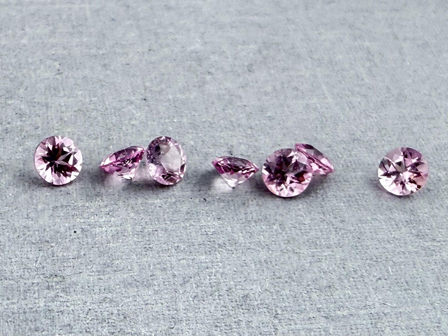 California Pink Tourmaline Round | Natural Gemstone | Calibrated 3.5mm - Gem Enthusiast