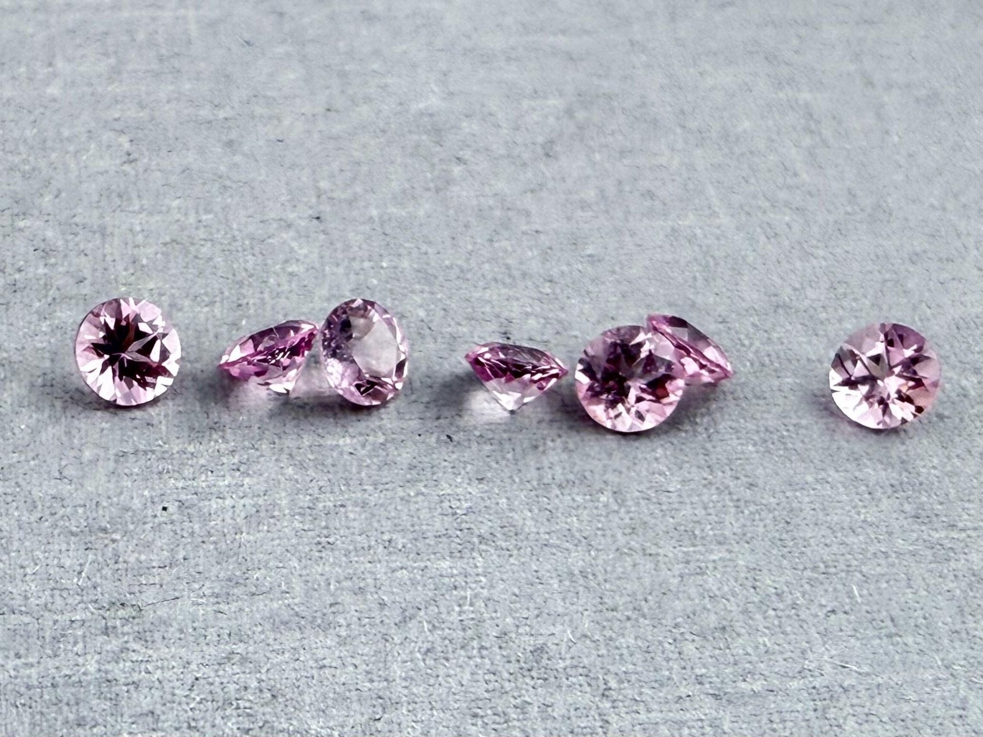 California Pink Tourmaline Round | Natural Gemstone | Calibrated 3.5mm - Gem Enthusiast