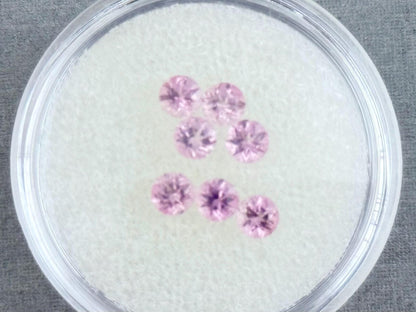 California Pink Tourmaline Round | Natural Gemstone | Calibrated 3.5mm - Gem Enthusiast