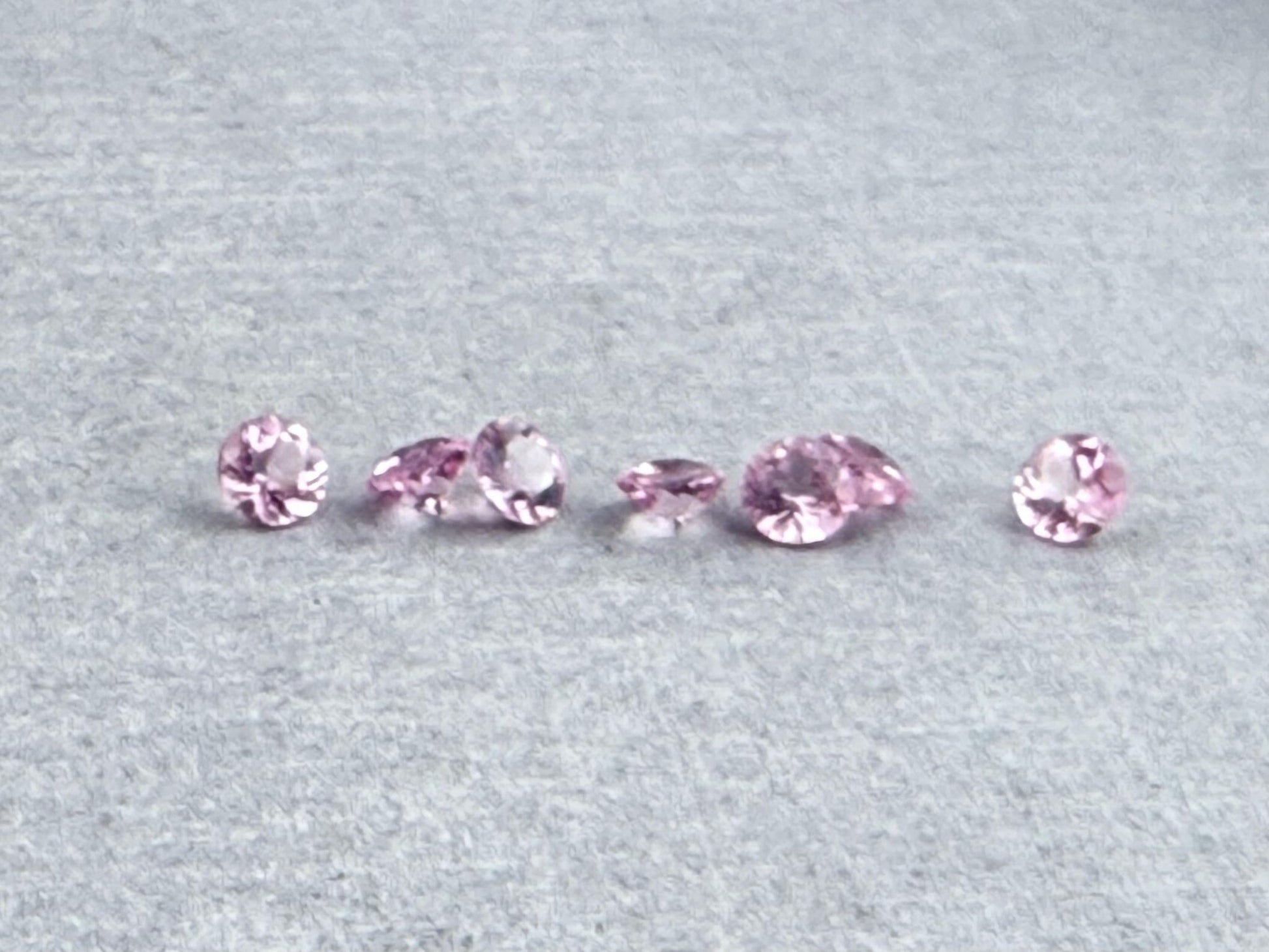 California Pink Tourmaline Round | Natural Gemstone | Calibrated 3.5mm - Gem Enthusiast