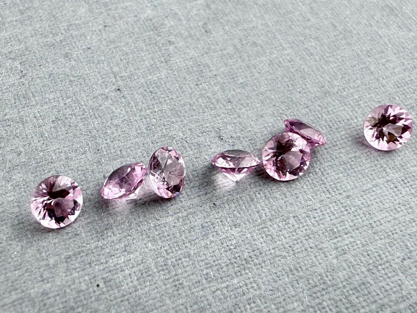 California Pink Tourmaline Round | Natural Gemstone | Calibrated 3.5mm - Gem Enthusiast