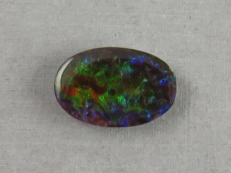 Canadian Ammolite Doublet | Natural Ammonite Fossil Cabochon | 16x10 | AC102 - Gem Enthusiast