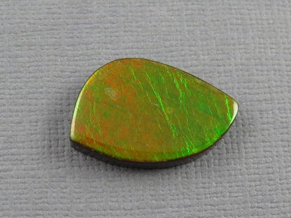 Canadian Ammolite Doublet | Natural Ammonite Fossil Cabochon | 21mm x 14mm | P148 - Gem Enthusiast