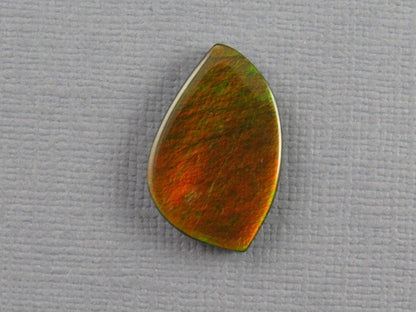 Canadian Ammolite Doublet | Natural Ammonite Fossil Cabochon | 21mm x 14mm | P148 - Gem Enthusiast