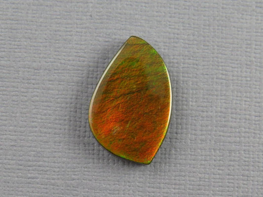 Canadian Ammolite Doublet | Natural Ammonite Fossil Cabochon | 21mm x 14mm | P148 - Gem Enthusiast