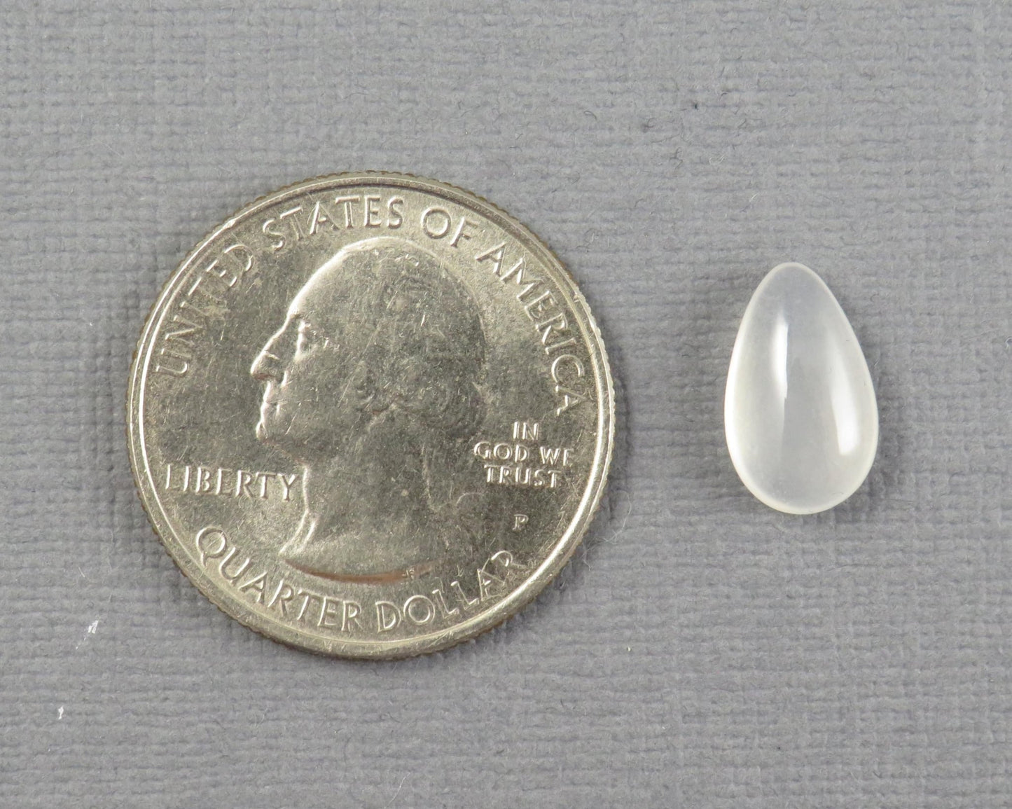 Chalcedony Cabochon Pear |12.4x7.7mm, 2.81ct | Kohama Japan | CA352 - Gem Enthusiast