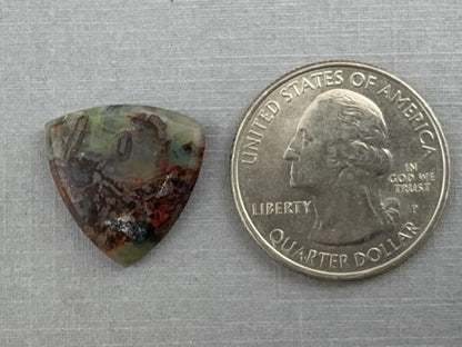 Chrysocolla Agate | Natural Loose Cabochon from Brazil | Z217 - Gem Enthusiast