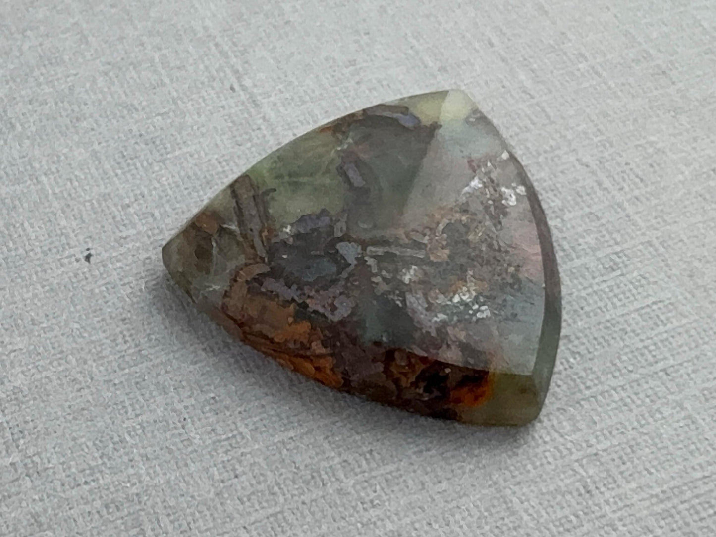 Chrysocolla Agate | Natural Loose Cabochon from Brazil | Z217 - Gem Enthusiast