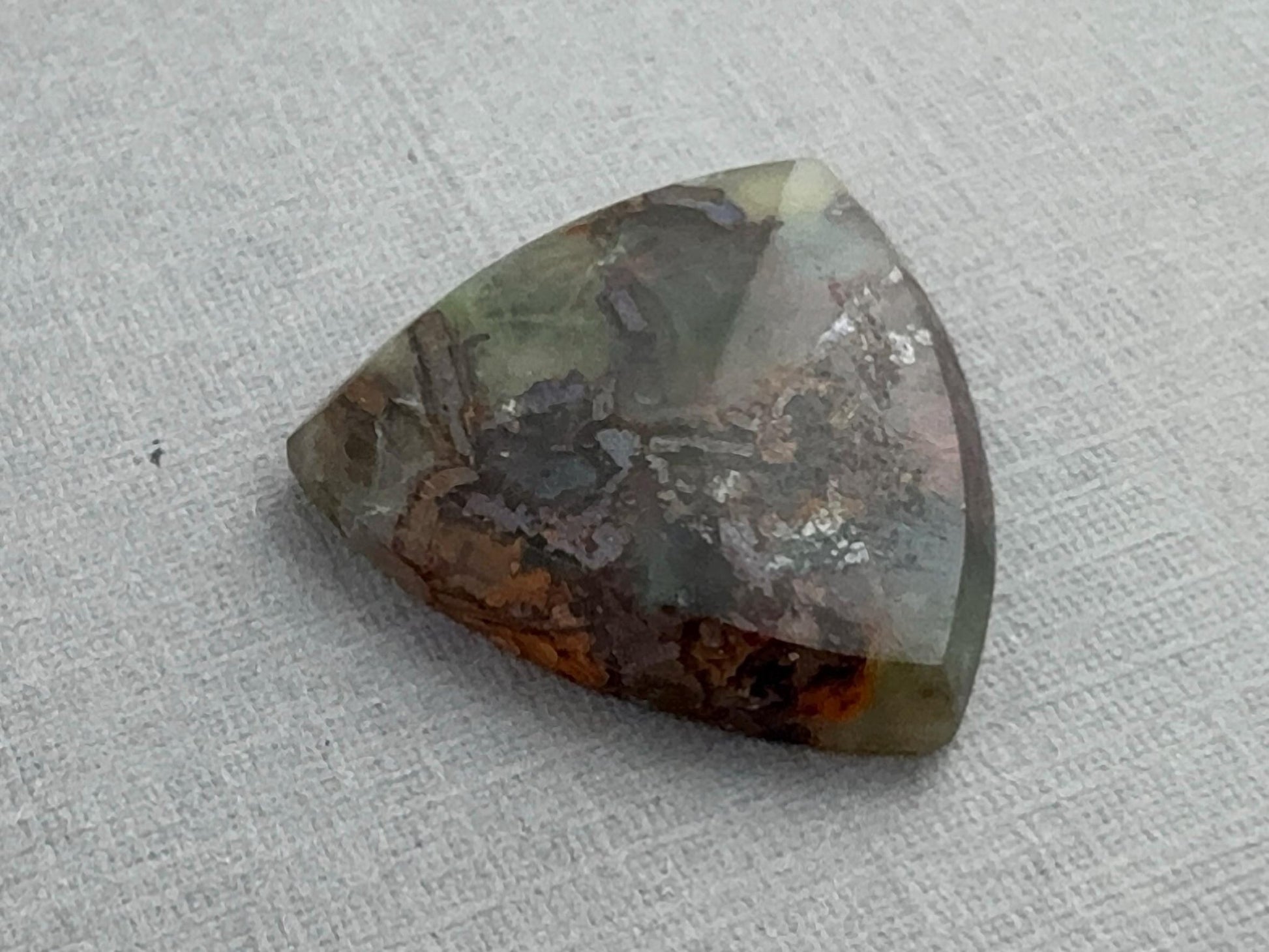 Chrysocolla Agate | Natural Loose Cabochon from Brazil | Z217 - Gem Enthusiast