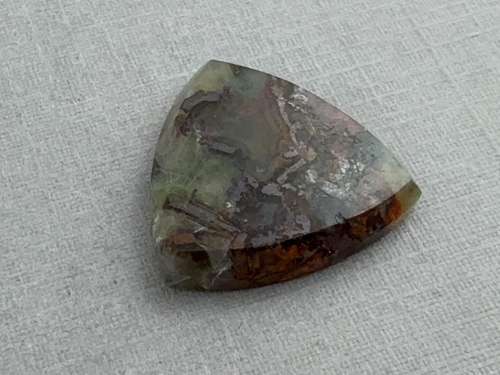 Chrysocolla Agate | Natural Loose Cabochon from Brazil | Z217 - Gem Enthusiast