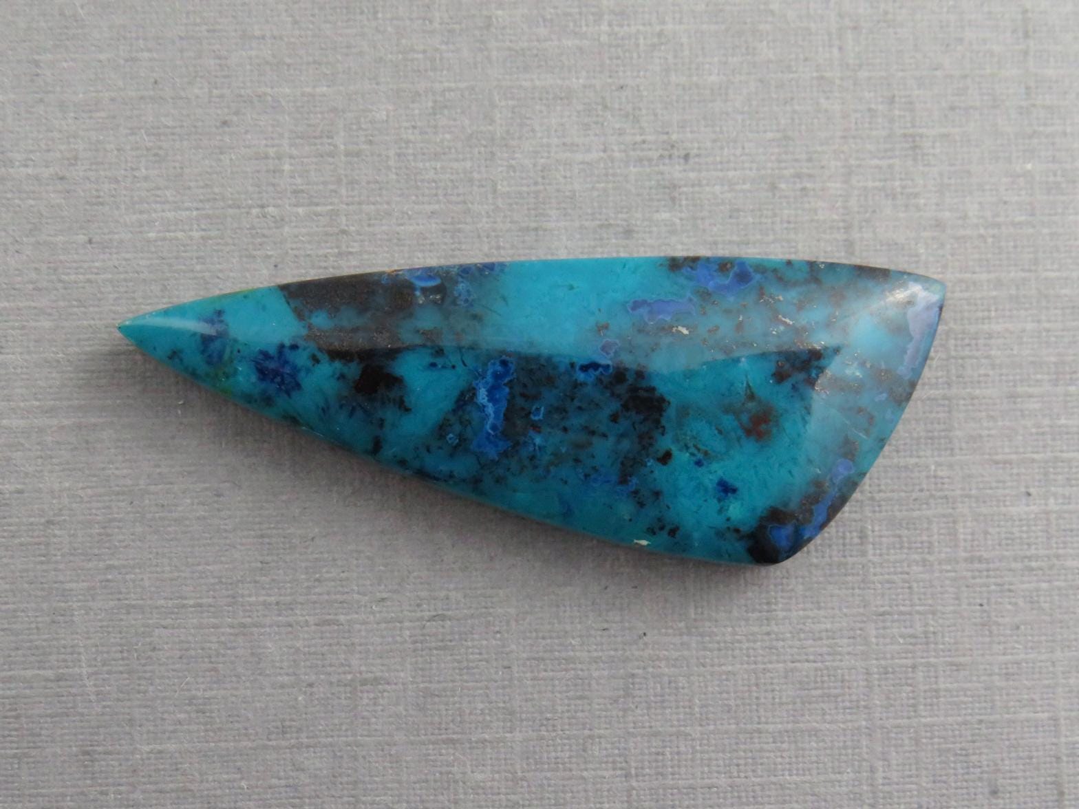 Chrysocolla with Tenorite | Natural Loose Cabochon | P228 - Gem Enthusiast