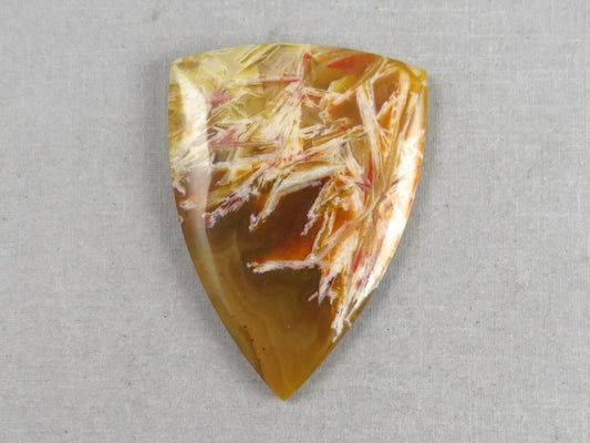 Condor Sagenite Agate Cabochon | Chalcedony from Patagonia Argentina | AG305 - Gem Enthusiast
