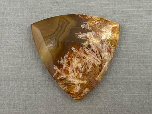 Condor Sagenite Agate Cabochon | Chalcedony from Patagonia Argentina | AG307 - Gem Enthusiast