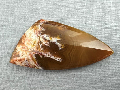 Condor Sagenite Agate Cabochon | Chalcedony from Patagonia Argentina | AG308 - Gem Enthusiast