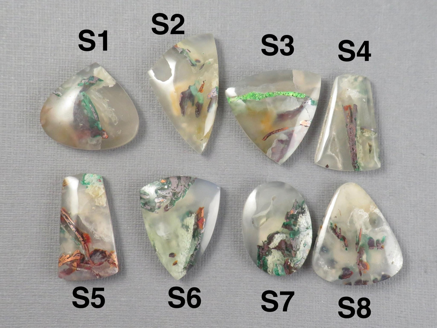 Confetti Chalcedony Cabochon | 25–34mm, avg 27.83ct | Per Stone | Indonesia | CF100 - Gem Enthusiast