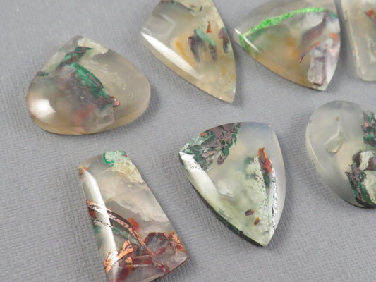 Confetti Chalcedony Cabochon | 25–34mm, avg 27.83ct | Per Stone | Indonesia | CF100 - Gem Enthusiast