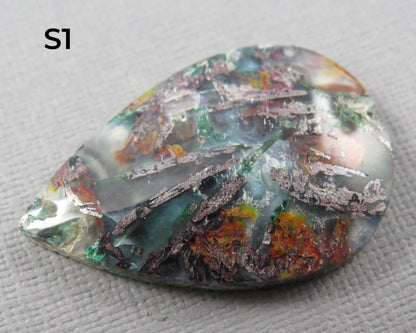 Confetti Chalcedony Cabochon | 35.5–43mm, avg 38.08ct | Sold Per Stone | Indonesia | CF108 - Gem Enthusiast
