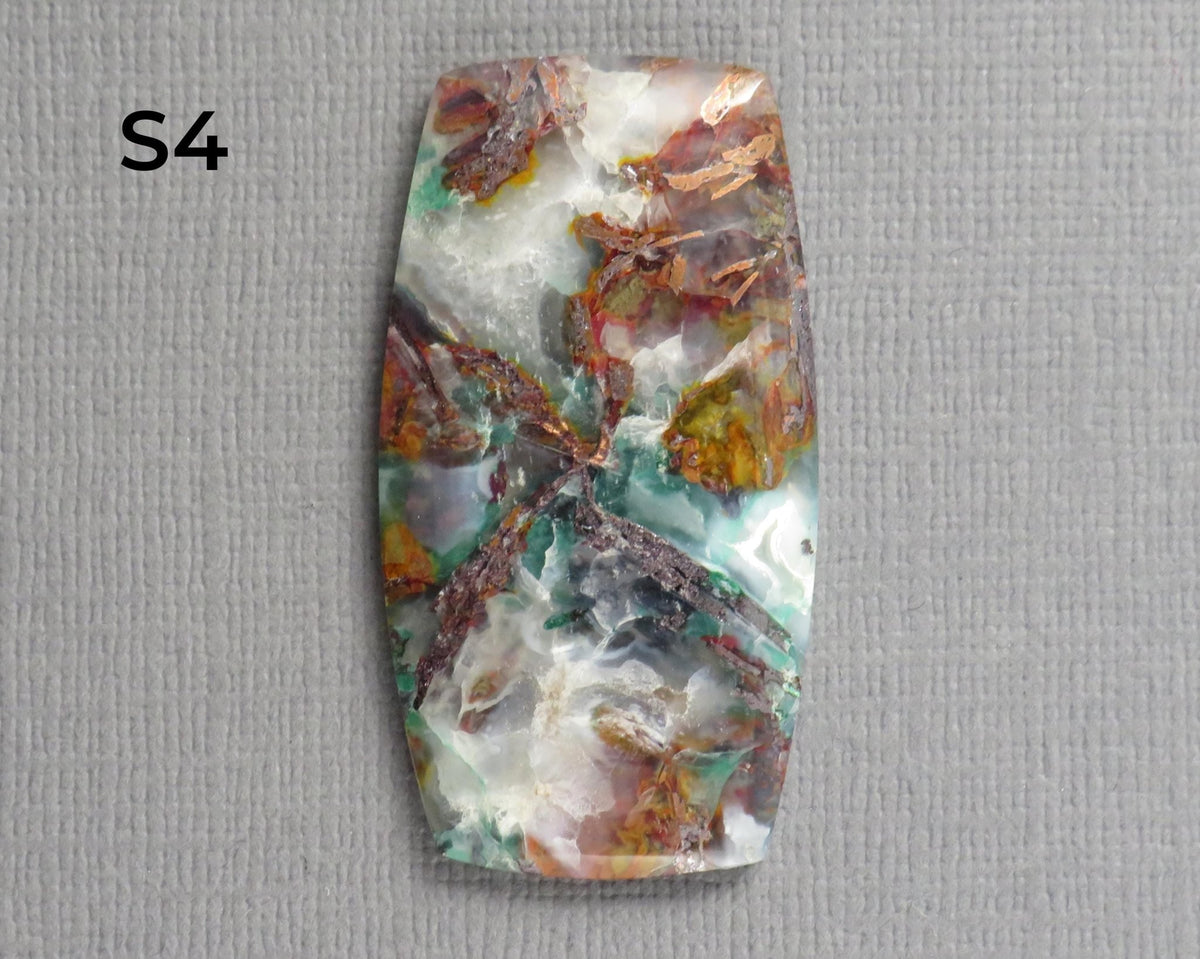 Confetti Chalcedony Cabochon | 35.5–43mm, avg 38.08ct | Sold Per Stone | Indonesia | CF108 - Gem Enthusiast