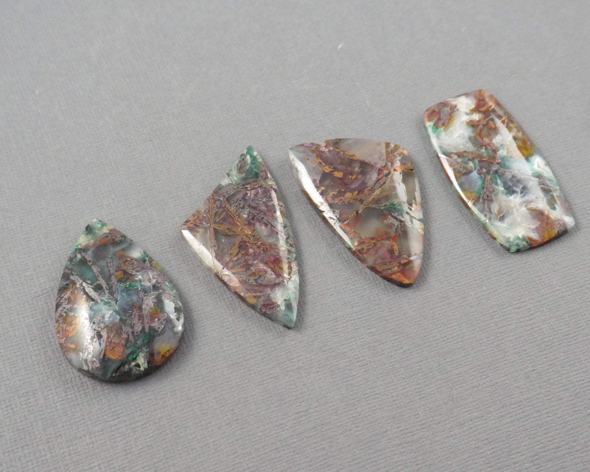 Confetti Chalcedony Cabochon | 35.5–43mm, avg 38.08ct | Sold Per Stone | Indonesia | CF108 - Gem Enthusiast